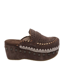 Mou Platform Studded Clogs