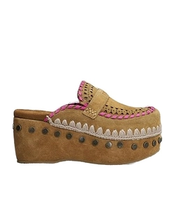 Mou Overstitch Clogs