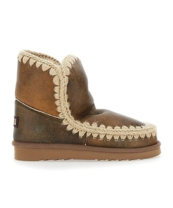 Mou Stitched Trim Slip-On Ankle Boots