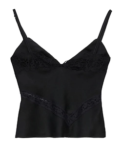 Msgm Lace Trim Camisole Top