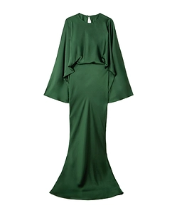 Norma Kamali Reverse Obie Long Sleeve Dress
