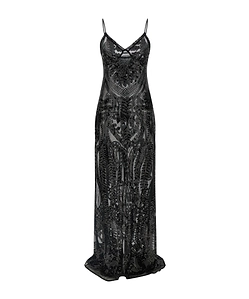 Sequin-Embellished Gown