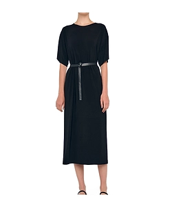 Short-Sleeve Midi Dress