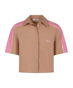 Msgm Kids Short Sleeved Shirt