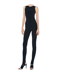 Norma Kamali Sleeveless Cut-Out Catsuit