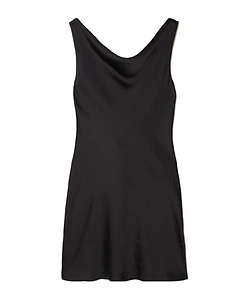 Sleeveless Low Back Drape Mini Dress