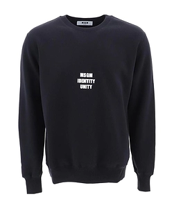 Slogan Printed Cotton Pullover