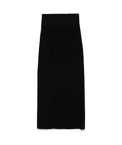 Mugler Boning Detailed High Waist Midi Skirt