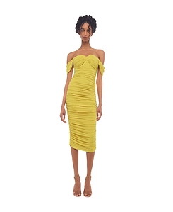 Walter Ruched Midi Dress