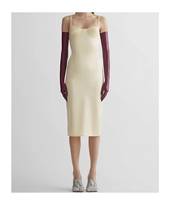 Mugler Sleeveless Lingerie Dress