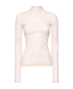 High-Necked Long-Sleeved T-Shirt