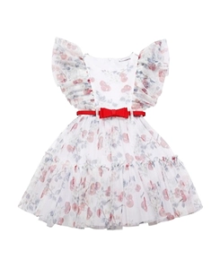 Cherry Printed Tulle Dress