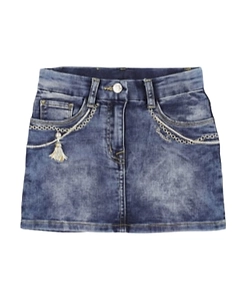 Cotton Denim Skirt
