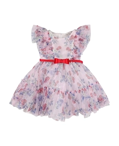 Floral Print Tulle Dress