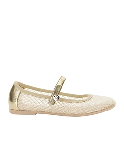Heart-Charm Strap Ballerinas