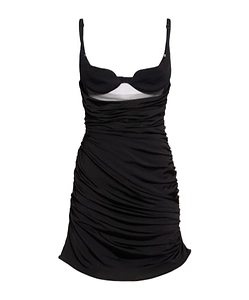 Pleated Mini Dress