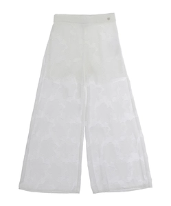 Monnalisa Floral Patterned Wide Leg Trousers