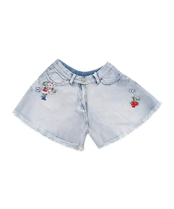 Monnalisa Embellished Jean Shorts