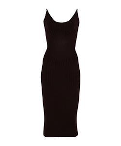 Ribbed Midi Dress