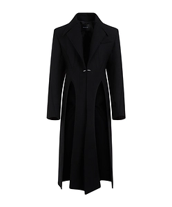 Single-Breasted Wool Coat