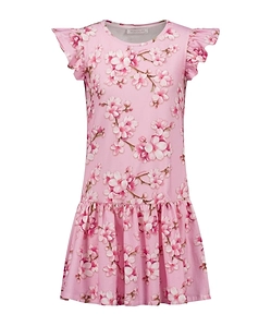 Monnalisa St. Peach Floral Printed Dress
