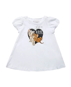 Pattern Printed Jersey T-Shirt