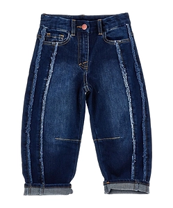 Monnalisa X Hello Kitty Straight-Leg Fringed Jeans