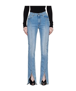 Split-Hem Seam-Detail Jeans