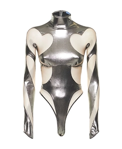 Stand-Neck Bodysuit