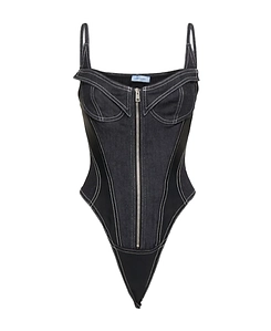 Zip Corset Jumpsuit
