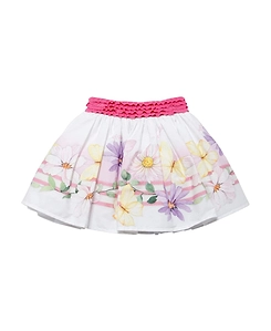 Printed Cotton Poplin Skirt