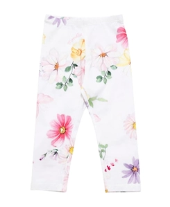 Printed Cotton Jersey Tights