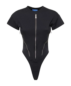 Zipper Opening And Closing Jumpsuit