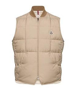 Moncler Elberton Square-Quilted Down Gilet