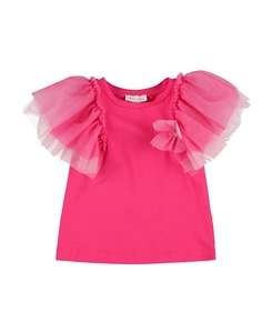 Ruffled Cotton-Jersey T-Shirt