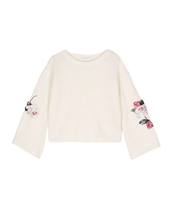 Sequin-Embellished Knitted Top