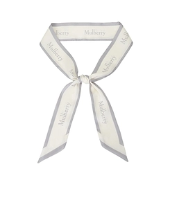 Logo-Border Skinny Scarf