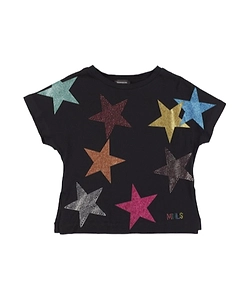 Star Glitter Powder Cotton-Jersey T-Shirt