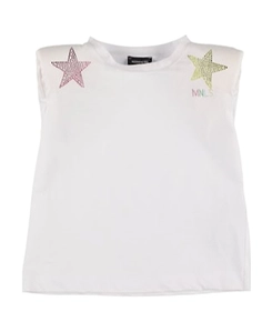 Star-Decorated Cotton Jersey Vest