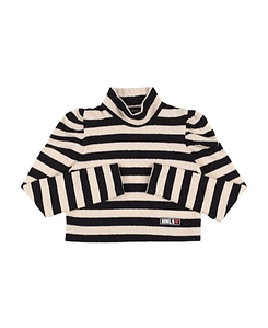 Striped High-Neck Top