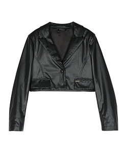 Single-Breasted Cropped Blazer
