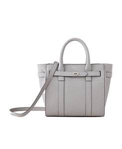 Mulberry Logo Printed Mini Zipped Bayswater Tote Bag