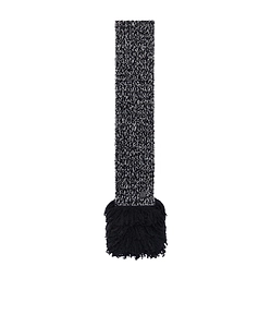 Fringe-Trim Wool Blend Scarf