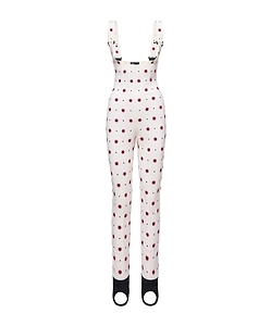 Geometric Pattern Technical Twill Ski Bib