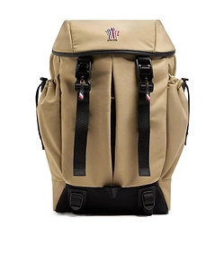 Leather-Trimmed Backpack