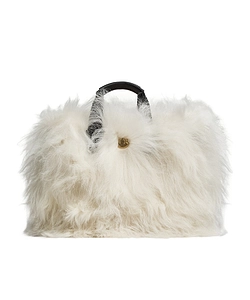 Micro Caradoc Shearling Tote Bag