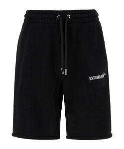 Off-White Logo Printed Drawstring Bermuda Shorts