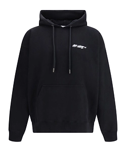 Off-White Logo Printed Drawstring Hoodie