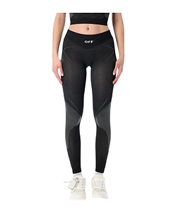 Off-White Logo Waistband Racing Leggings