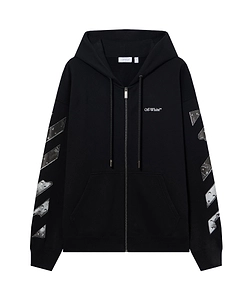 Off-White Metal Arrow Skate Zip Hoodie